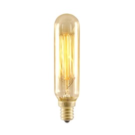 25 Watt Incandescent Edison T6 Tube Candelabra Base Bulb [Set of 4]