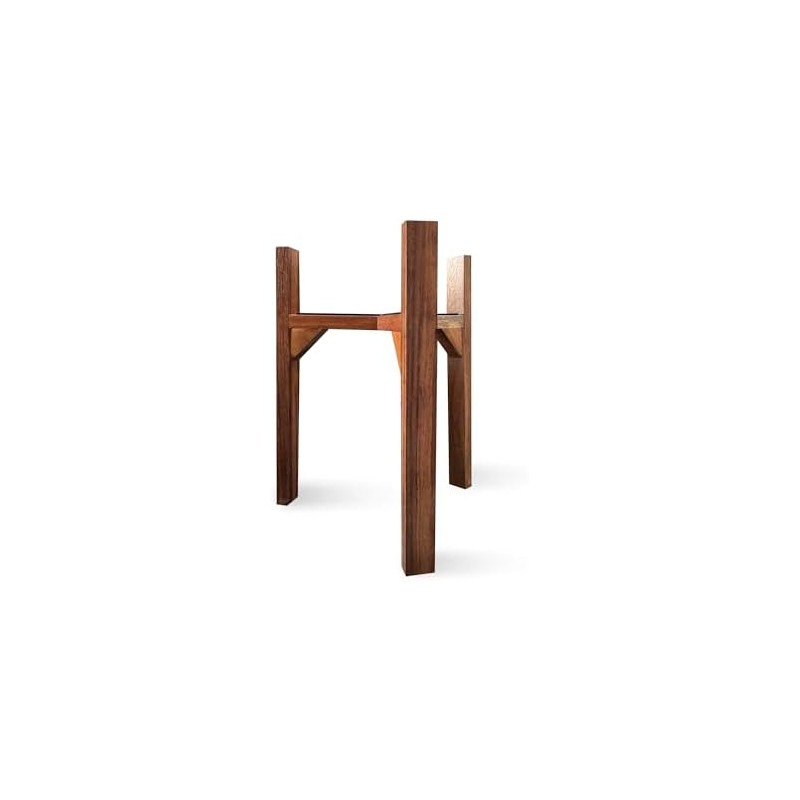 Base para Maceta de Madera de Parota, 30 cm, Acabado