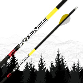 Killer Instinct Intense 6 Pack of 500 Spine Arrows for Your Compound or Traditional Bow! These Arrows are Perfect for Your Next Deer Hunting Season!
