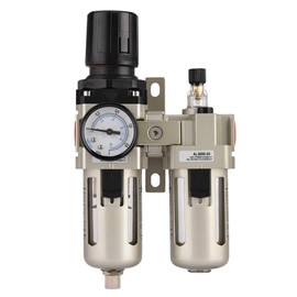 Compressed Air Water Separator 3/8, Automatic Compressed Air Regulator Water and Oil Separator Compressed Air Pneumatic Pressure Reducer for Compressed Air Compressor Air Compressors Accessories