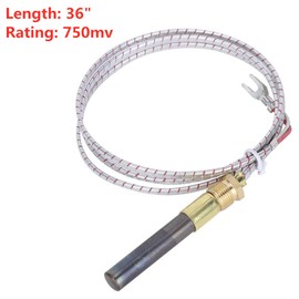 Wifehelper Thermopile, 36" Fireplace Replacement Thermopile Generators Gas Fireplace Stove Heater Thermopile Accessories for Fire Gas Stoves