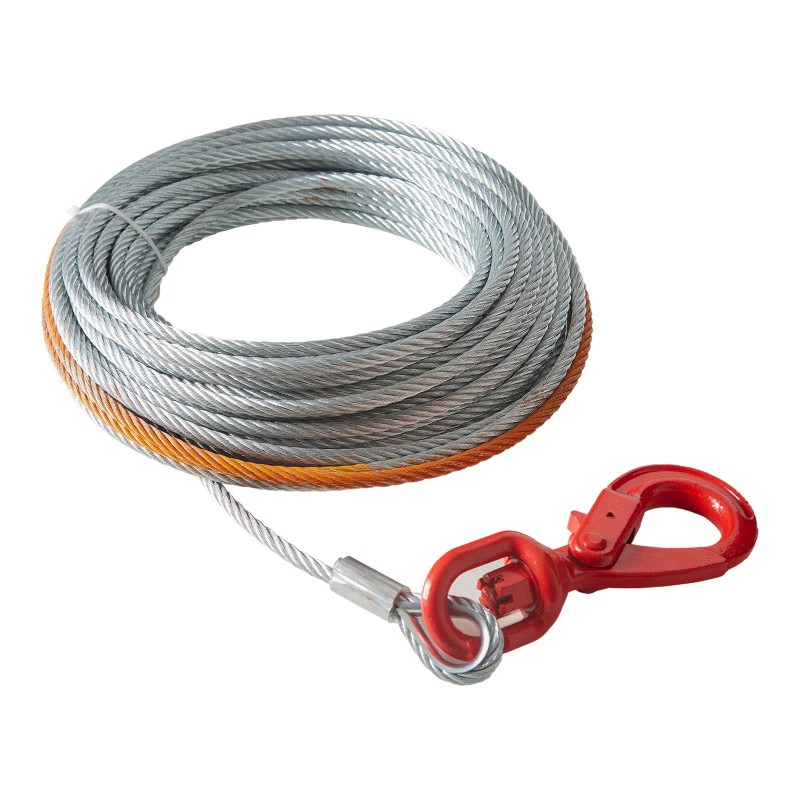 Galvanized Steel Winch Cable 3/8 Inch X 100 Feet 15,200