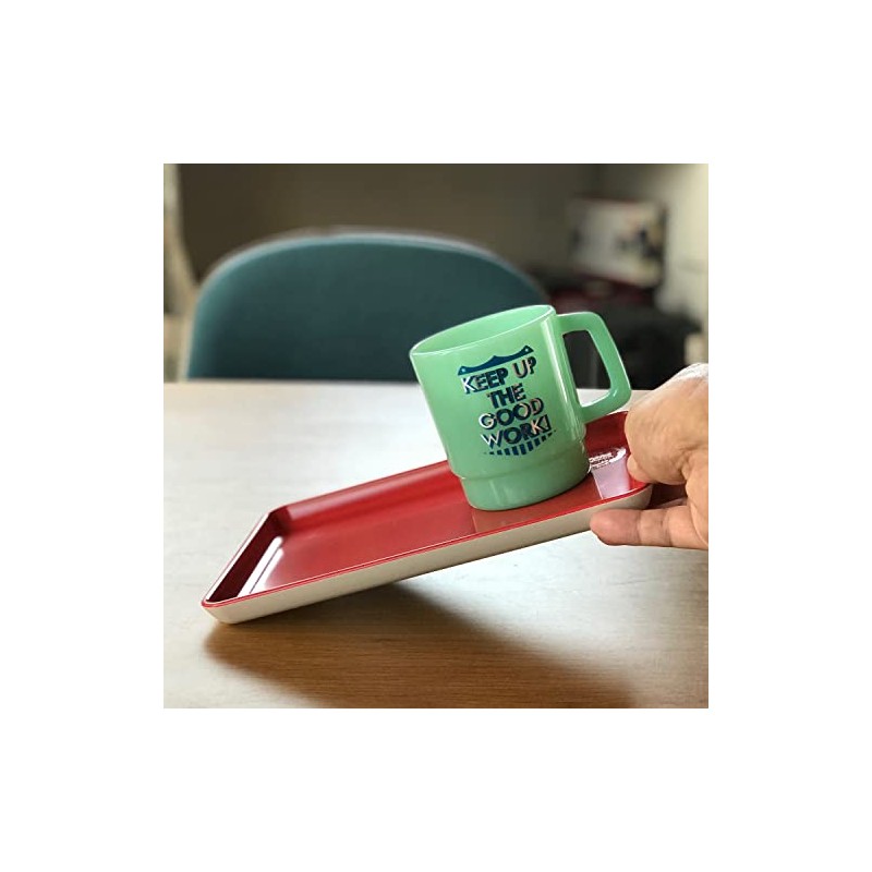 Tradition Acoustic PLATRAY Non-Slip Tray 9.4 inches (24 cm), Green,