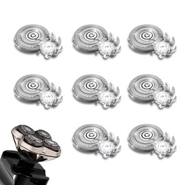 8 PACKS Head Shaver Replacement Heads Compatible with Skull Shaver Pitbull Gold PRO, Pitbull Silver PRO, Palm, Pitbull Platinum PRO, Electric Razor Replacement head for Superior Shaving