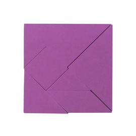 Purple Tangram Puzzle - Educational, Logic Puzzle, and Maths Game for for Kids and Adults