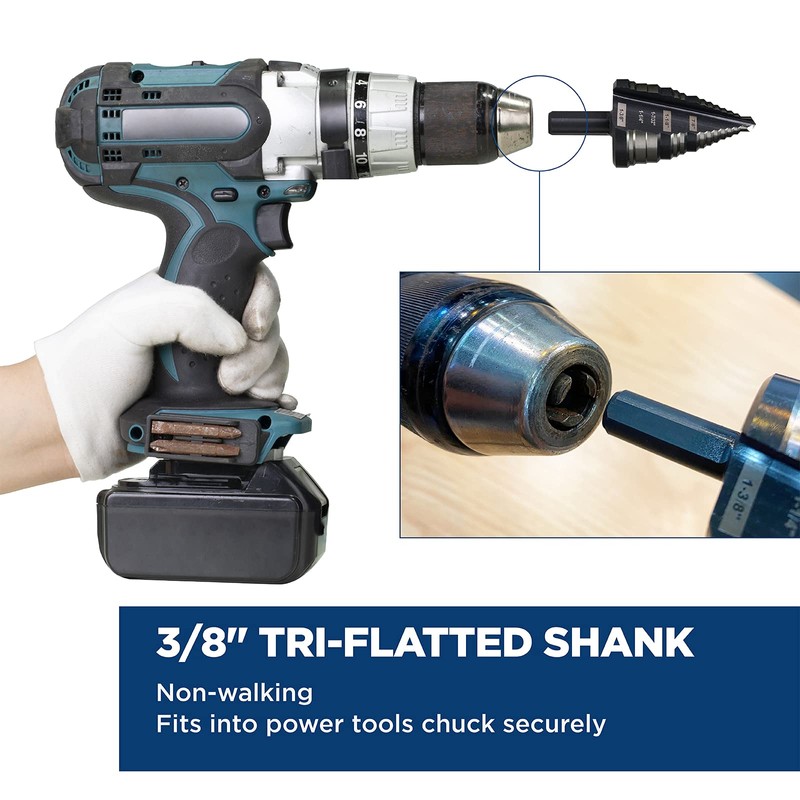 SHARPTOOL 1/4 to 1-3/8 Inches M2 HSS Step Drill Bit