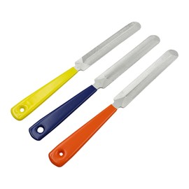 ANCLLO 3 Pcs Guitar Nut Files Set, Slotting Saw, Guitar String Adjustment Tool File Set for Guitar Ukulele Bass Banjo (Orange, Yellow, Blue)