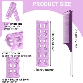 28Pcs Rollers Hair Curlers, Small Self Grip Hair Rollers,Hair Rollers for Volum, Snap on Hair Curlers for Women Hair Styling No Hair Damaging for Long Hair,Medium and Short Hair