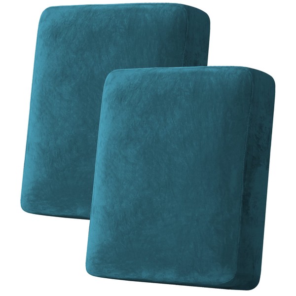 Velvet Stretch Couch Cushion Cover Plush Cushion Slipcover for Chair
