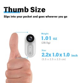 SHPTDJTIC 1080P Body Camera with 2500mAh Charging Case, 180° Rotatable Clip & Magnetic Lanyard, IPX7 Waterproof Body Cam, Body Cameras with Audio and Video Recording for Pet,Security,Trave(black64G)