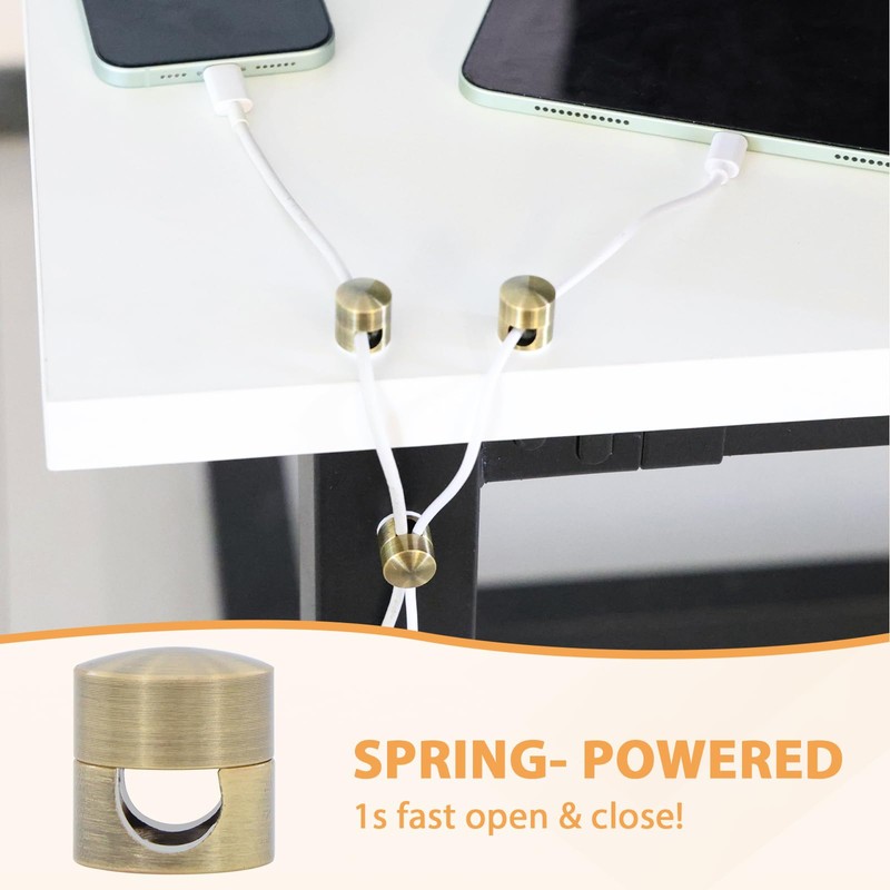 5 Sets Charger Holders for Cords ，Phone Charging Cable Holder，Cord