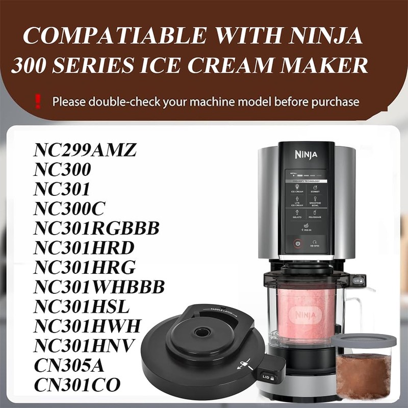 For Ninja Creami Ice Cream Maker Outer Bowl Lid -