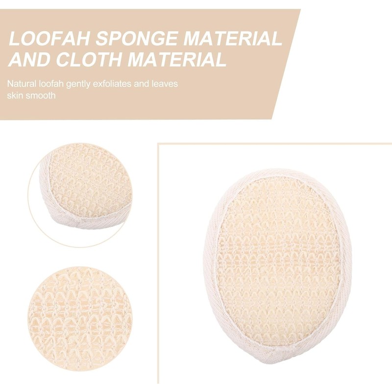 Guante Exfoliante Desechable de Lufa Beige HOODANCOS (10 Pzas)