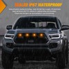 Nilight Front Grille Marker Light 4PCS 4LED Amber Lens Waterproof