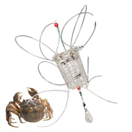 Crab Catcher, Portable Crayfish Catching Tool, Lightweight Minnow Trap Fishing Crab Crawfish Shrimp Catching Net for Camping