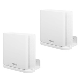 VOMENC Wall Mount Holder for ASUS ZenWiFi AX AC (XT8 CT8 XT9) Whole-Home Tri-Band Mesh System WiFi 6 System Wall Bracket Hanger Stand Compatible with ASUS ZenWiFi AX AC (White 2Pack)