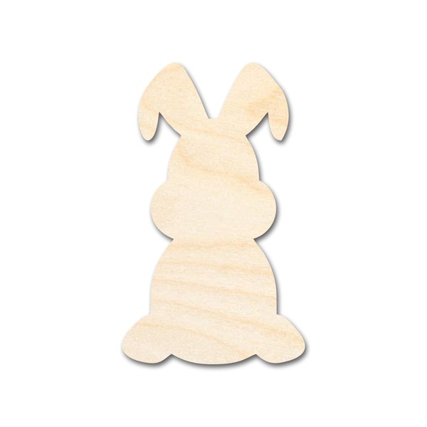 Unfinished Sitting Bunny Silhouette | Easter | DIY Craft Cutout