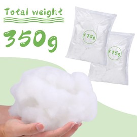 350g Polyester Fiber Filling, Fiber Filling, Super Soft and High Elastic Filling Fiber, For Stuffing for Small Dolls Part Pillow,Cushion Stuffing,Stuffed Animal Crafts(350g/12.34 OZ)