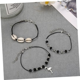 SHOWERORO Elegant Vintage Shell Anklets Fashion Foot Jewelry Crystal Beads Beach Anklets Foot Chain for Party Prom