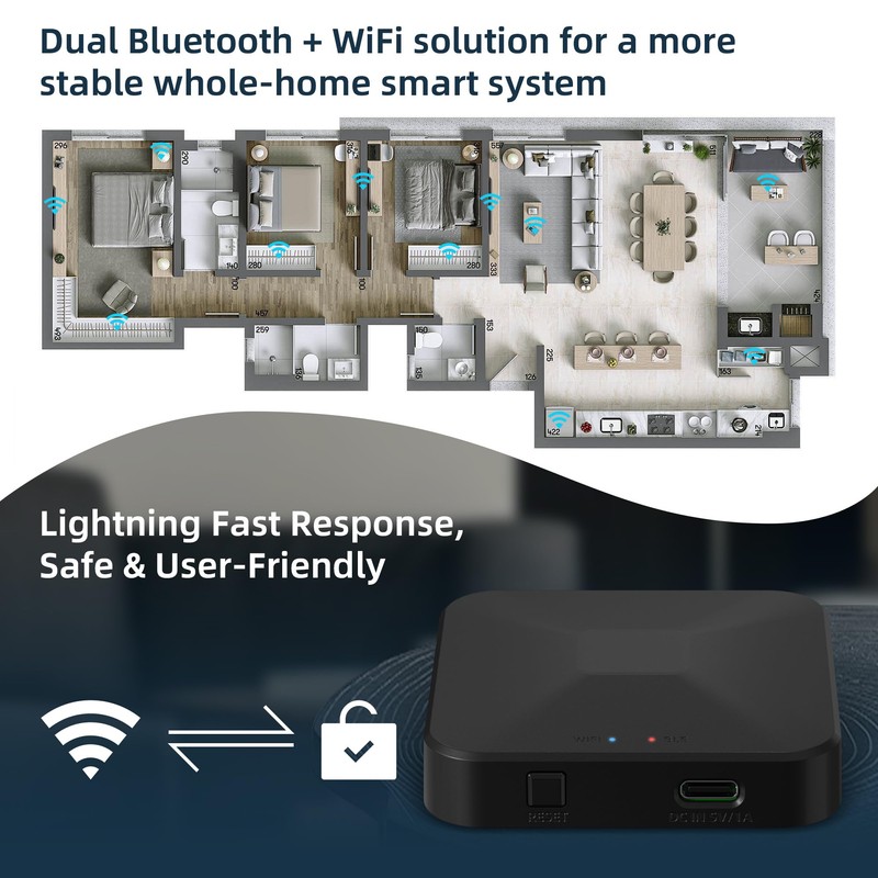 TUYA Smart Lock WiFi Gateway, G2 Hub for Smart Door
