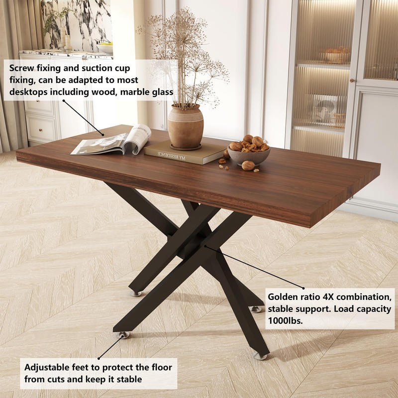 FUSHIAIPTC 30 Inch Metal Table Legs, Heavy Duty Desk Legs