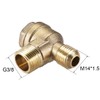 uxcell Air Compressor Check Valve 90 Degree Male Threaded Brass