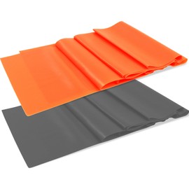 Tiger Tail Resistance Bands 2-Pack Therapy and Muscle Training, Medium and Heavy