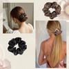 MOODKEY Scrunchies for Women, 4pcs Large Soft Hair Ties that