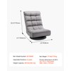 VEVOR Swivel Floor Gaming Chair, 360-Degree Rotating Foldable Lounge Chair