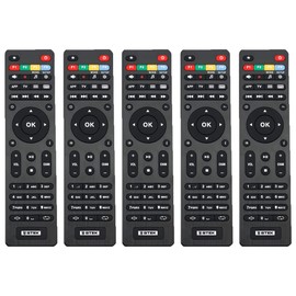 Gtek MAG Remote Control for MAG 250 254 256 322 324 420 424 520 522 524 540 544 W3 Linux Set-Top Boxes (Pack of 5)