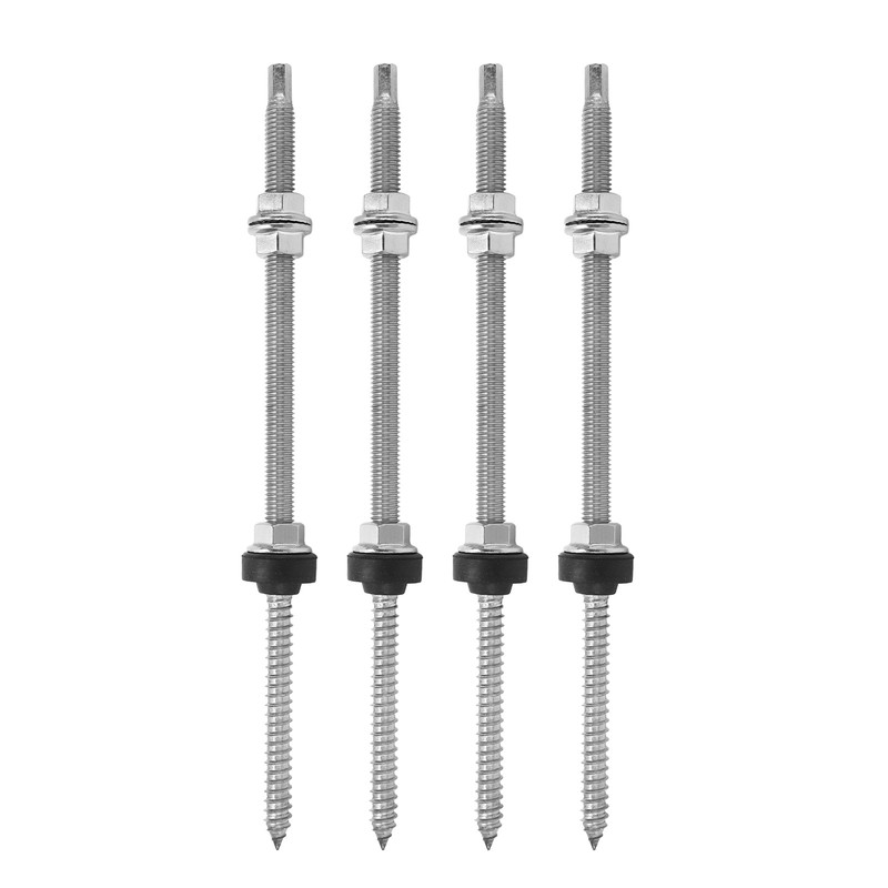 4PCS PV Bracket Double Head Screw Stainless Steel Anti Corrosion