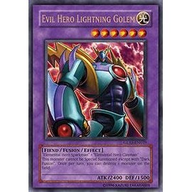 Yu-Gi-Oh! - Evil Hero Lightning Golem (GLAS-EN039) - Gladiators Assault - 1st Edition - Ultra Rare