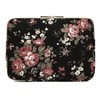 kayond Water-Resistant Canvas 13.3 Inch Laptop Sleeve-Black C Rose