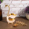 Coffee Dessert Spoon Set European Style Elegant Swan Fruit Scoop