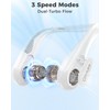 Portable Bladeless Neck Fan, 5000mAh Rechargeable Battery, 3 Speeds, Workout