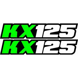 Kx125 - Pegatinas para placa de matrícula de coche con basculante, 125 gráficos Dirtbike