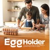 Utopia Home Egg Container With Lid and Handle for Refrigerator