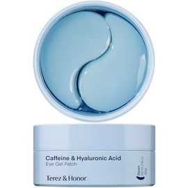 Terez  Honor Parches para Ojos Coreanos con Cafeína - 30 Pares de Mascarillas de Hydrogel para Ojeras, Bolsas, Hinchazón y Arrugas - Vegano, Sin...   