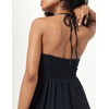 The Drop Women's Kapri Gathered Halter Dress, Black, M