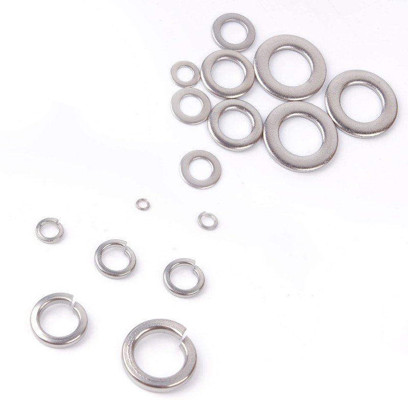 JUNYON M3-M8 Spring Washer + Flat Washer Set Washer Combination