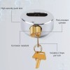Kuahome 3 Pcs Keyed Alike Lock Hidden Shackle Lock Puck