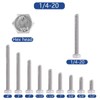 1/4-20 x3 Hex Head Screw Bolt(20PCS), Lock Nuts,Flat & Lock