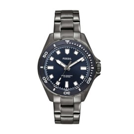 Fossil Dalton BQ2904 Men's Wristwatch, Gray, gunmetal, Bracelet Type