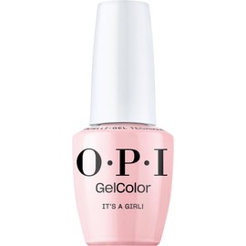 OPI GelColor It's a Girl! | Sheer Soft Pink Crème UV Cure Gel Nail Polish | Vegan & HEMA Free, Long Lasting, High Shine