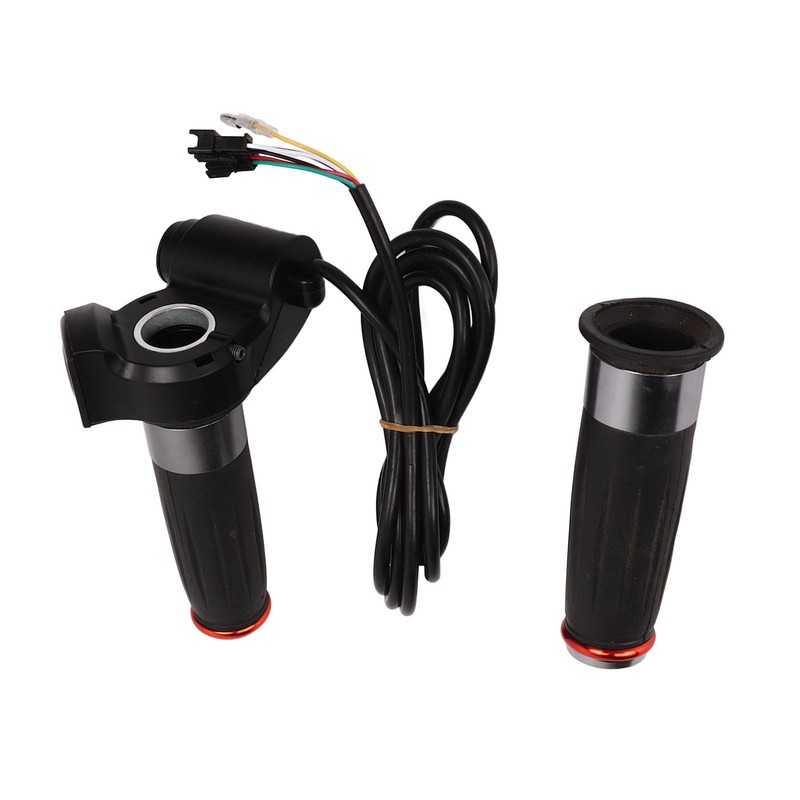 1Pair E Bike Throttle Grip 4 Lights Double Circle Accelerator
