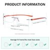 Eyekepper 6-Pack Mix Color Small Lenes Rimless Reading Glasses Women