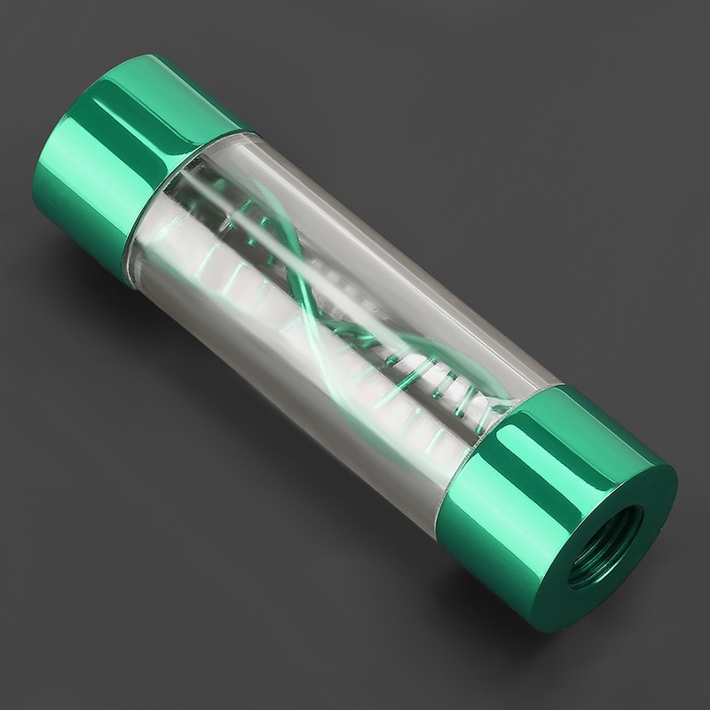 Water Flow Meter Multiple Color Metal Spiral G1/4 Female Thread