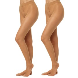 NUR DIE Fit in Form 40 Tights Pack of 2, amber, 38-40