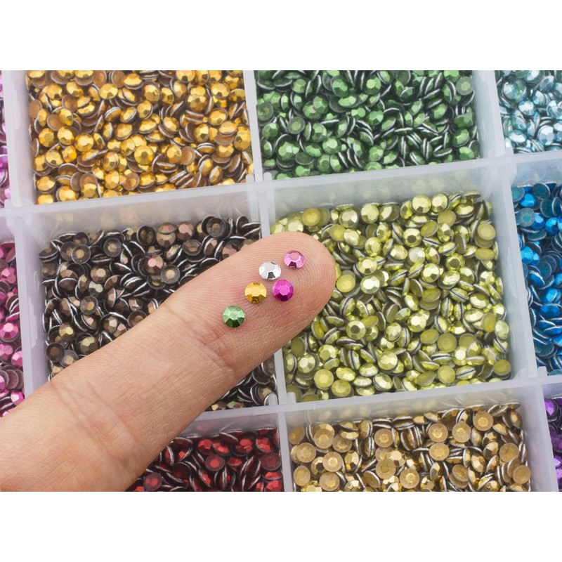 Summer-Ray SS10 2.8mm Assorted Colour Hot Fix Rhinestuds In Storage