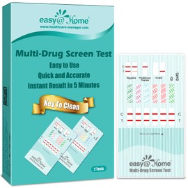 Easy@Home 12 Panel Instant Urine Drug Test - THC,COC,OPI 2000,MET,OXY,AMP,BAR,BZO,MTD,MDMA,PCP,PPX #EDOAP-1124 -Individual Wrap 12 Panel Multi Screen Urine Drug Test Kit (2 Pack) FSA or HSA Eligible